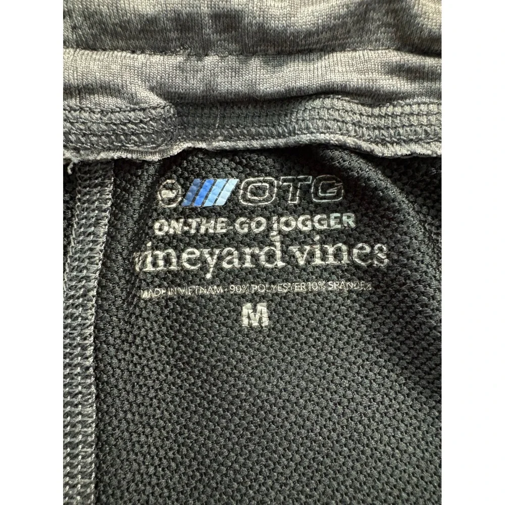 Vineyard Vines OTG On-The-Go Jogger Shorts Mens Medium Gray Performance Active
